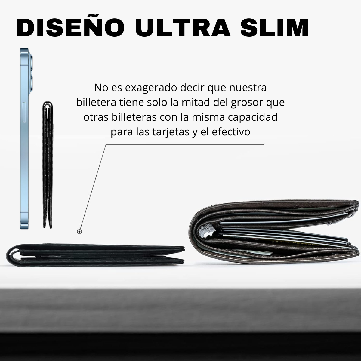 Cartera de hombre con bloqueo RFID