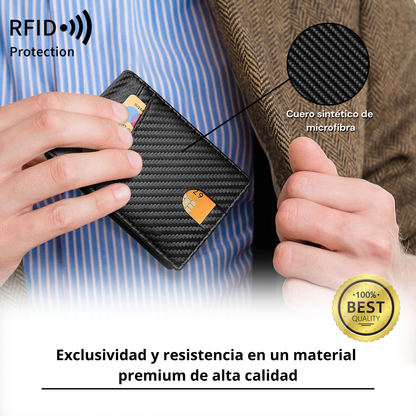 Cartera de hombre con bloqueo RFID