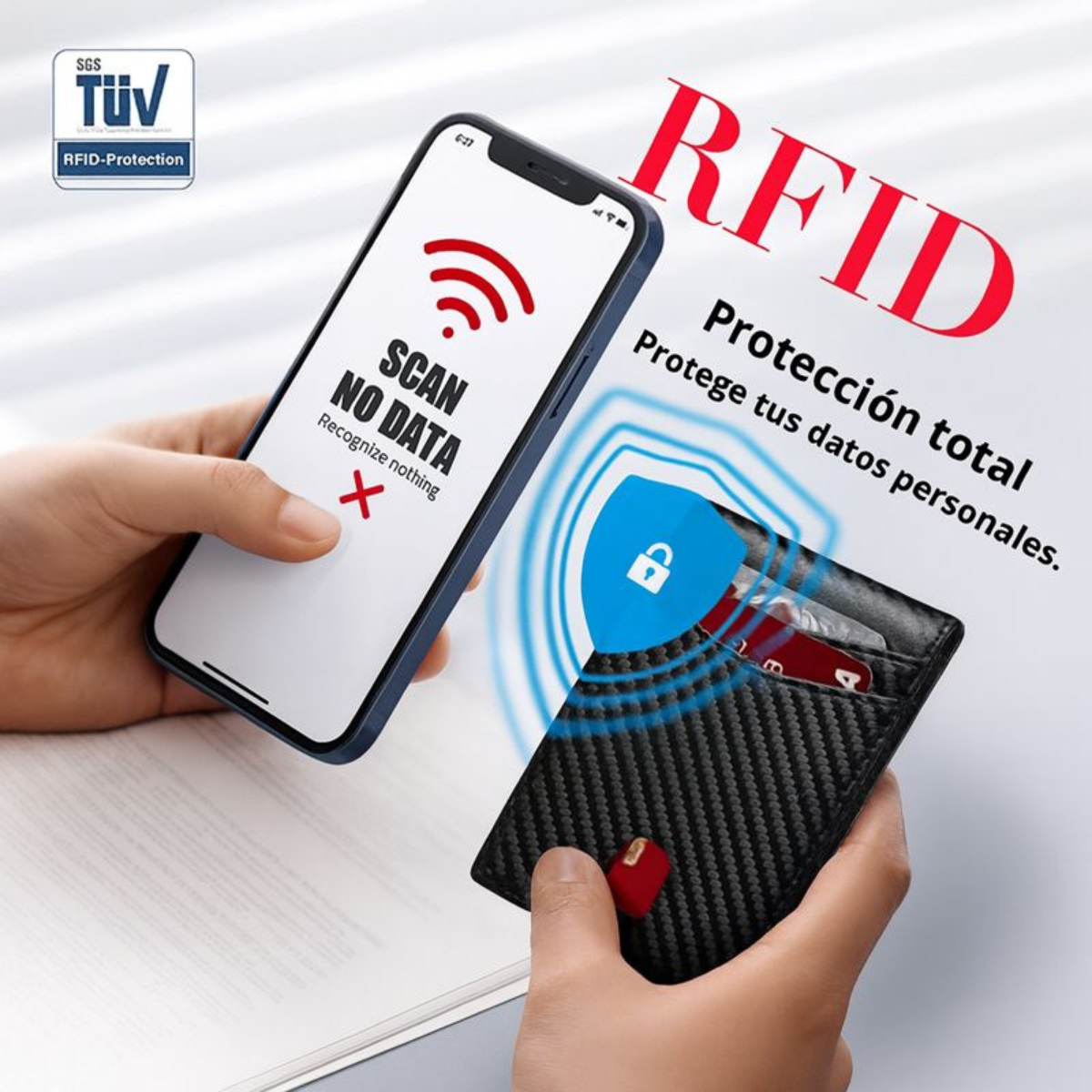 Cartera de cuero Italiano