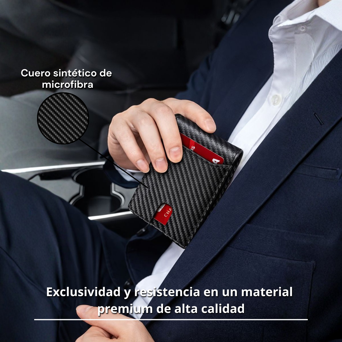 Cartera de cuero Italiano